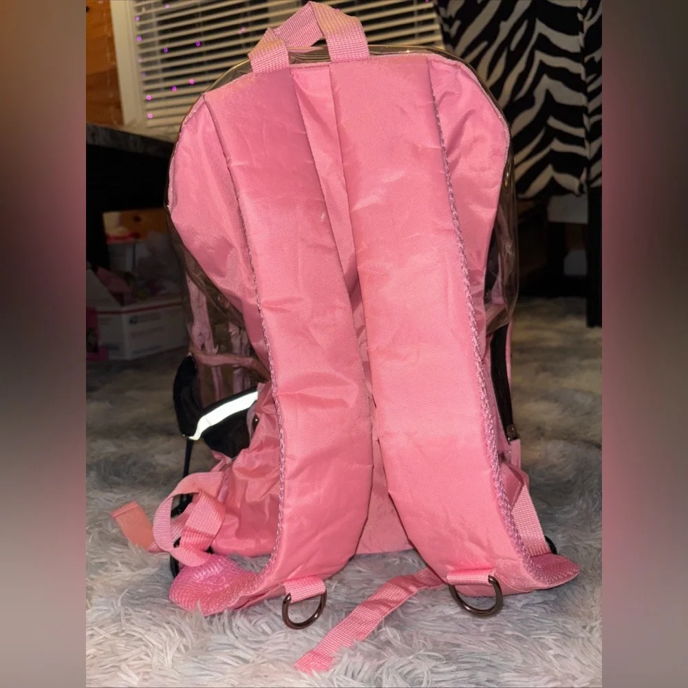 Yudodo Pink Mesh breathable Large Pet Carrier Backpack NWT